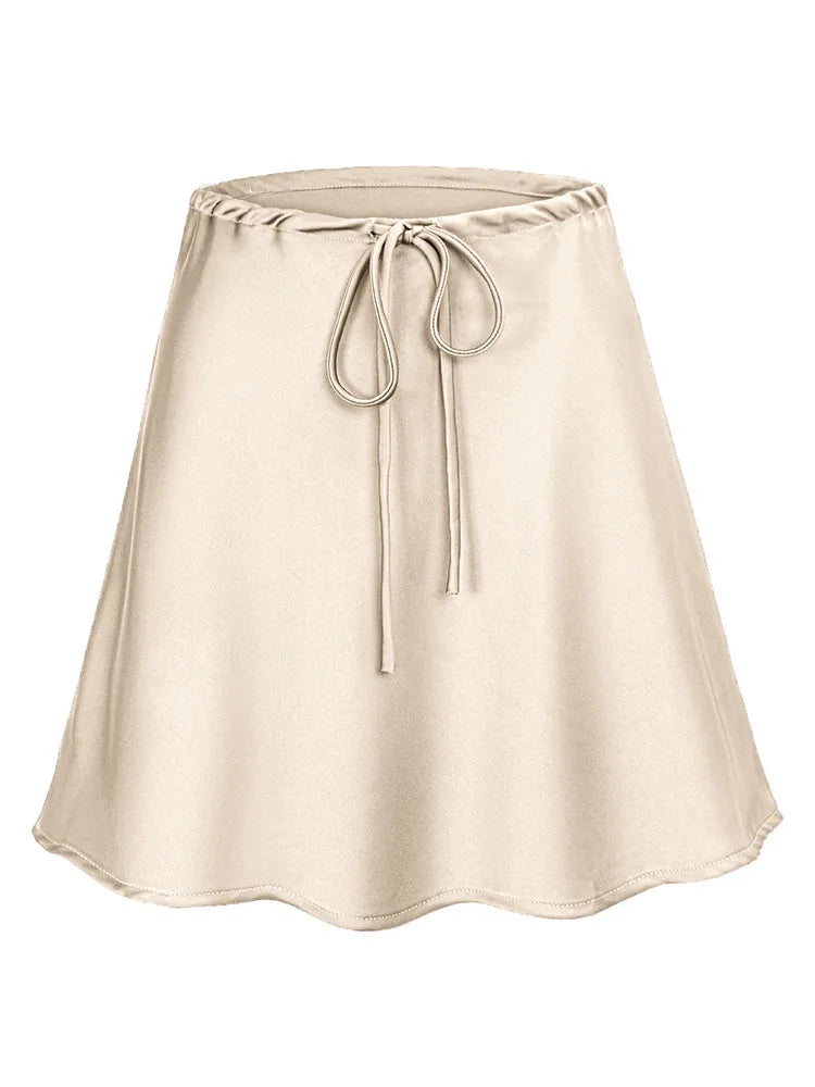 Silk Short Skirt Snowy Owl