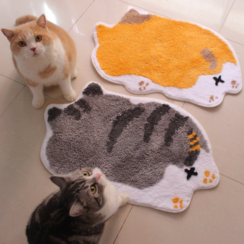Non-slip Floor Cartoon Cute Pet Cats Carpets Mats Sleeping Warm C1004