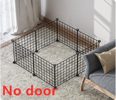 Creative DIY Assembling Pet Wire Fence Indoor Cat Cage