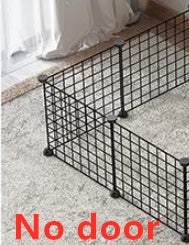 Creative DIY Assembling Pet Wire Fence Indoor Cat Cage