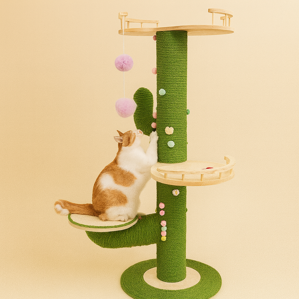 Cactus Cat Climbing Frame Self-made DIY Complete Material Package