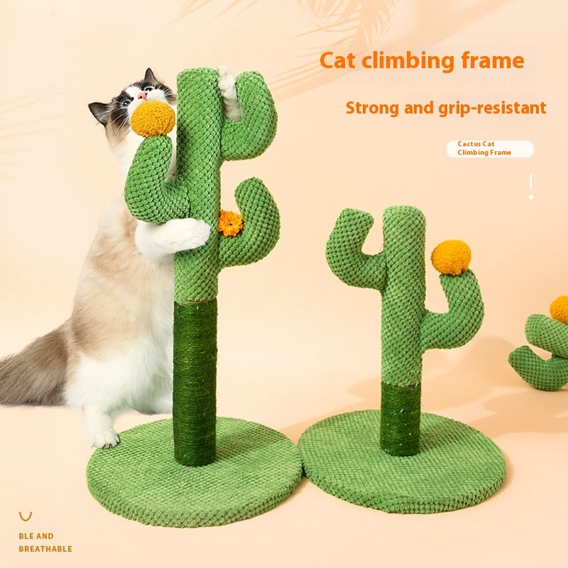 Masson Cactus Cat Scratch Board Sisal Scratching Pole Climber For Pet Cat Cat Toy Supplies Grinding Claw Scratching