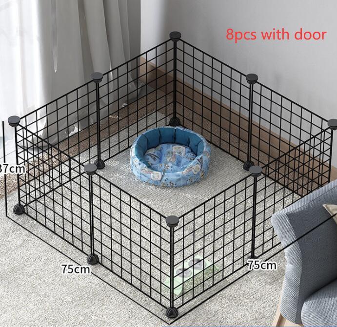Creative DIY Assembling Pet Wire Fence Indoor Cat Cage