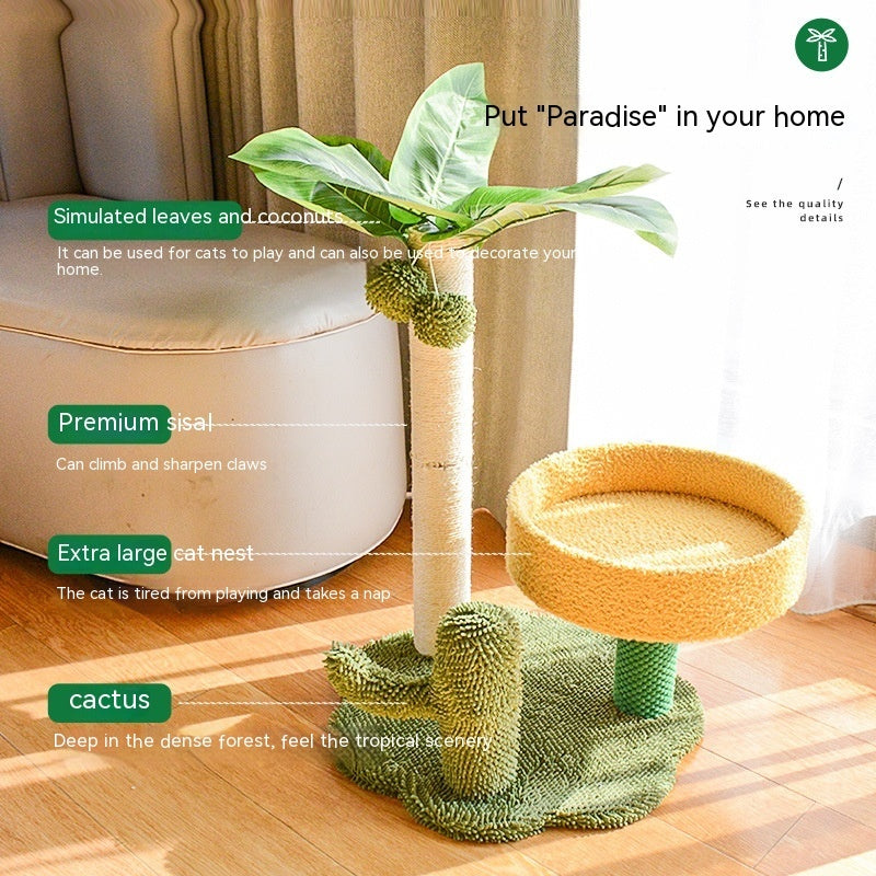 Coconut Tree With Nest Cat Climbing Frame One-piece Toy C1010