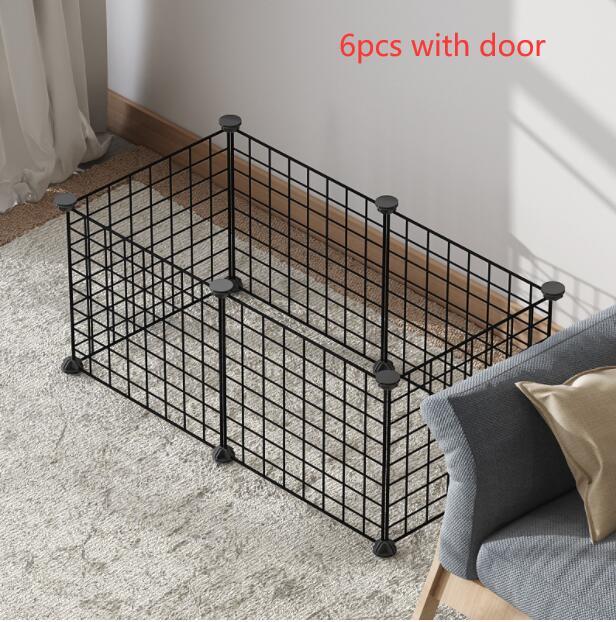 Creative DIY Assembling Pet Wire Fence Indoor Cat Cage