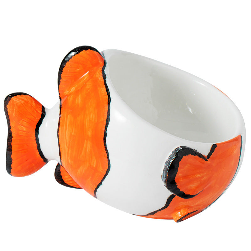 Ceramic Cat Bowl Protects The Cervical Spine