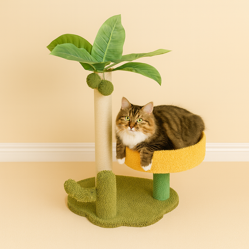Coconut Tree With Nest Cat Climbing Frame One-piece Toy C1010