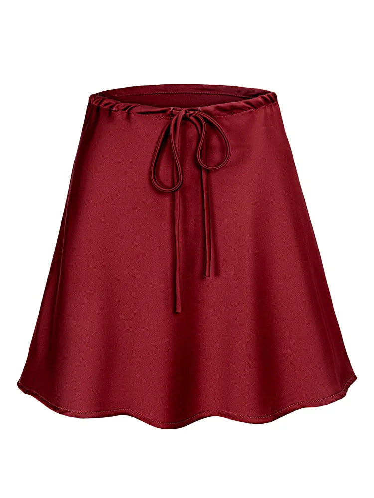 Silk Short Skirt Snowy Owl