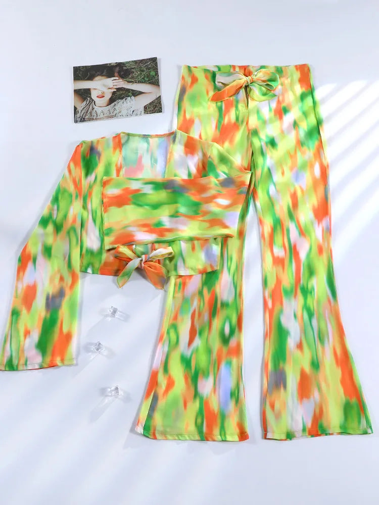 Bikini Tie Dye Set Triangle The Knysa Turaco