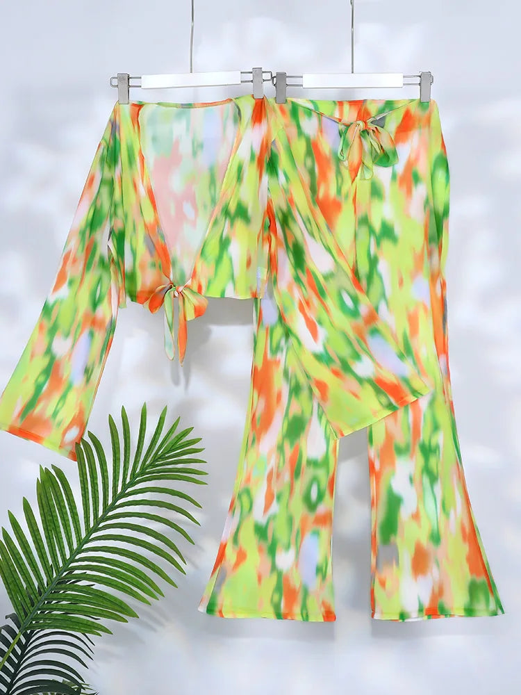 Bikini Tie Dye Set Triangle The Knysa Turaco