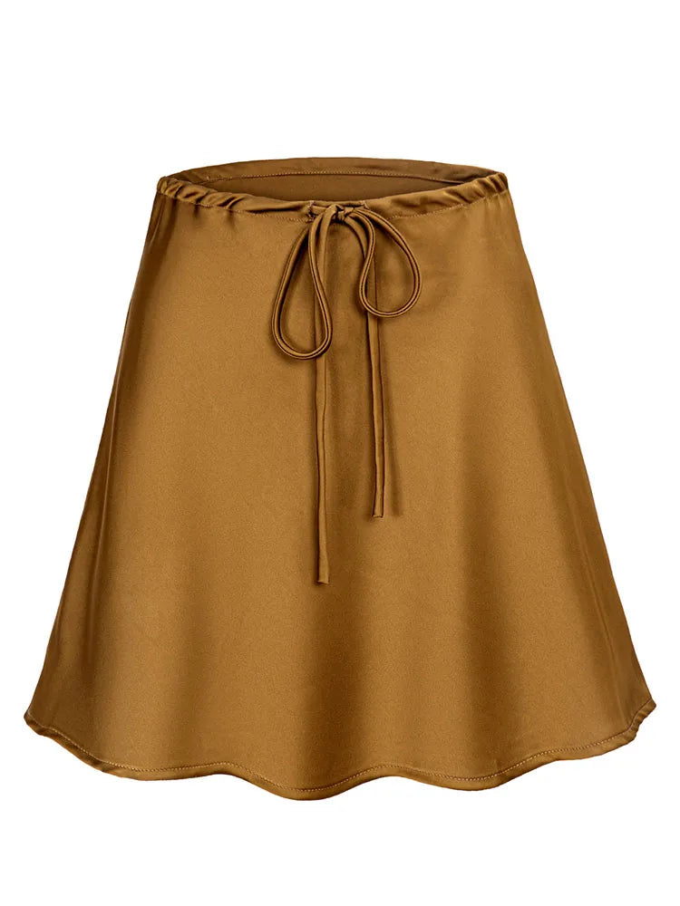 Silk Short Skirt Snowy Owl