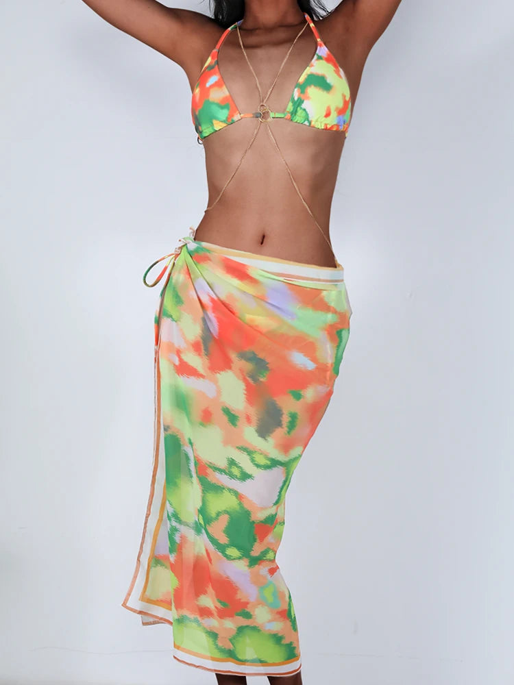 Bikini Tie Dye Set Triangle The Knysa Turaco