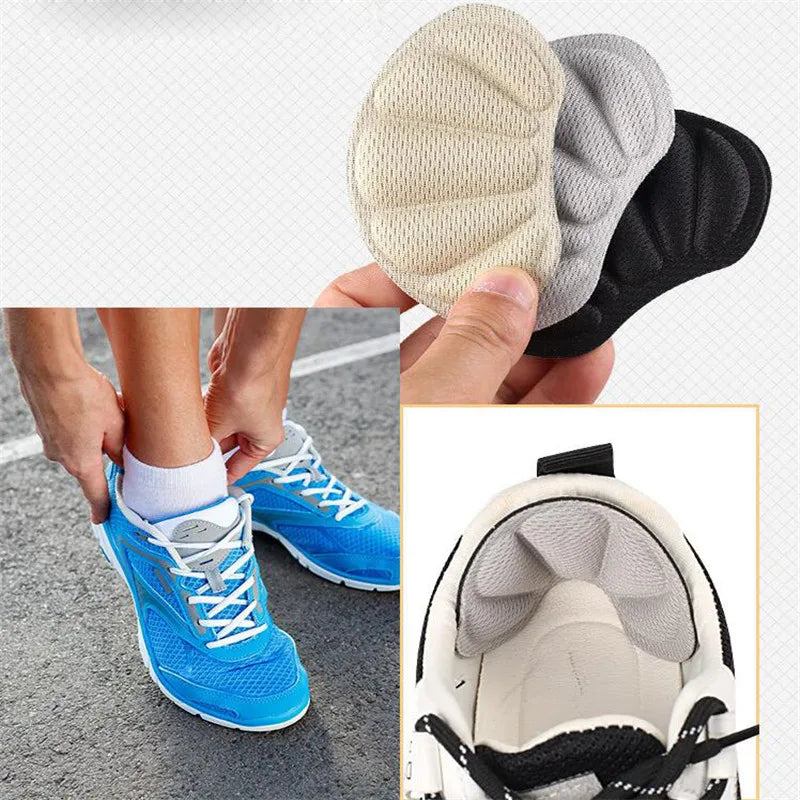 3pair/6pcs Insoles Patch Heel Pads for Sport Shoes Back Sticker Adjustable Size Antiwear Feet Pad Cushion Insert Insole Tools