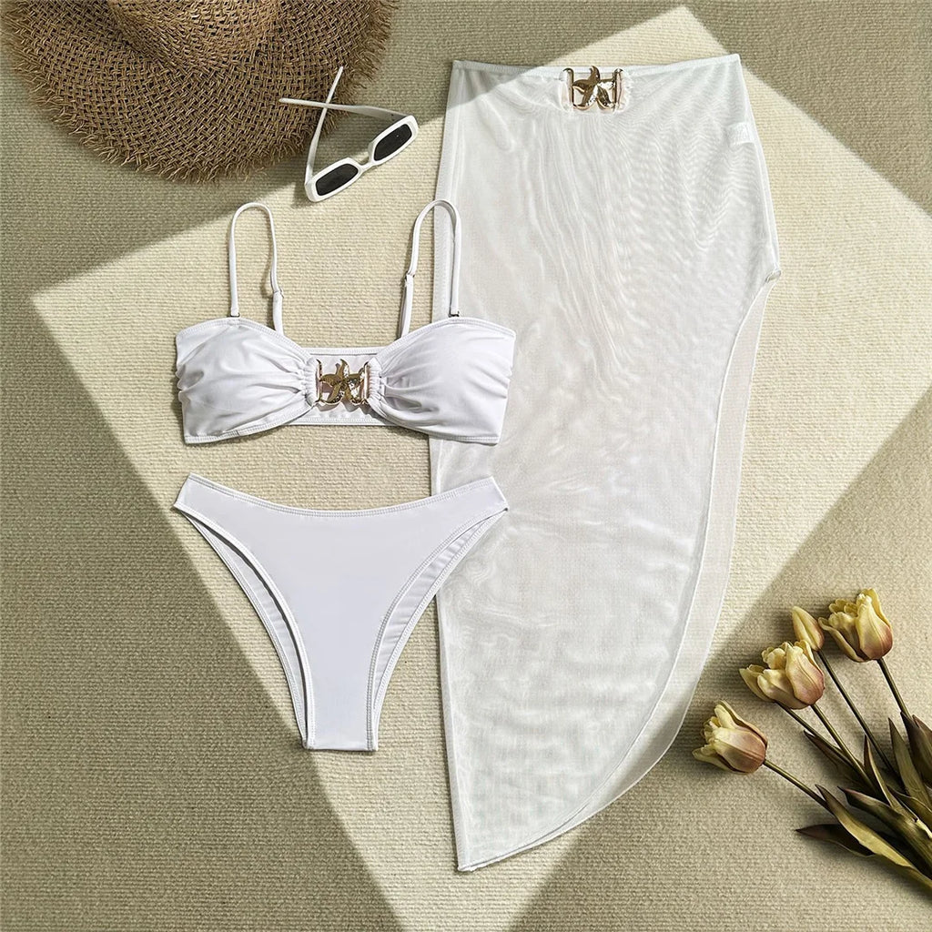 Bikini Swimsuit White Ibis