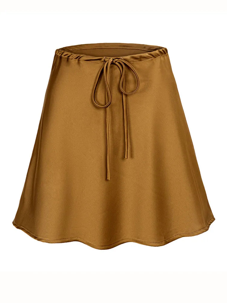 Silk Short Skirt Snowy Owl