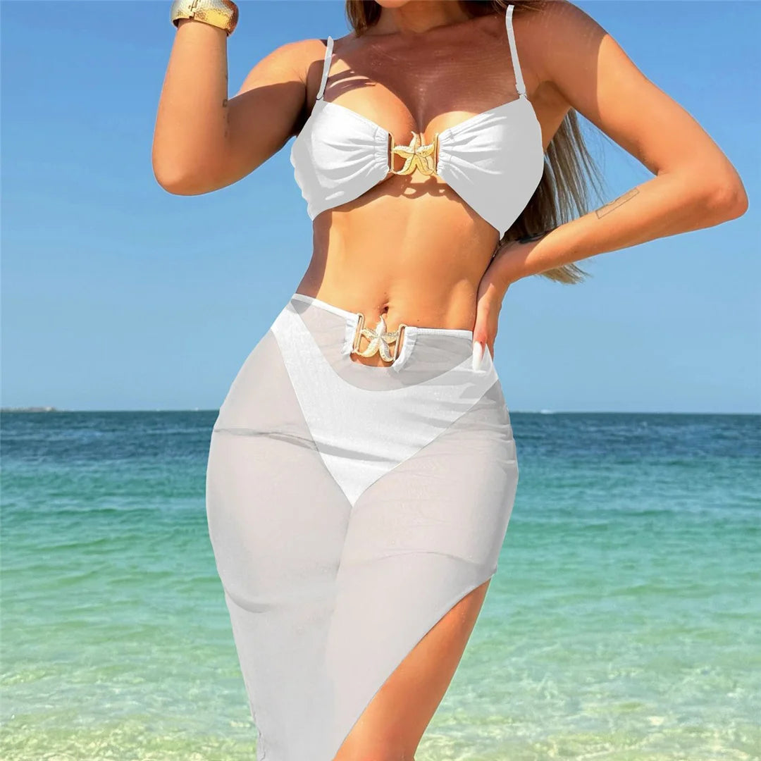 Bikini Swimsuit White Ibis