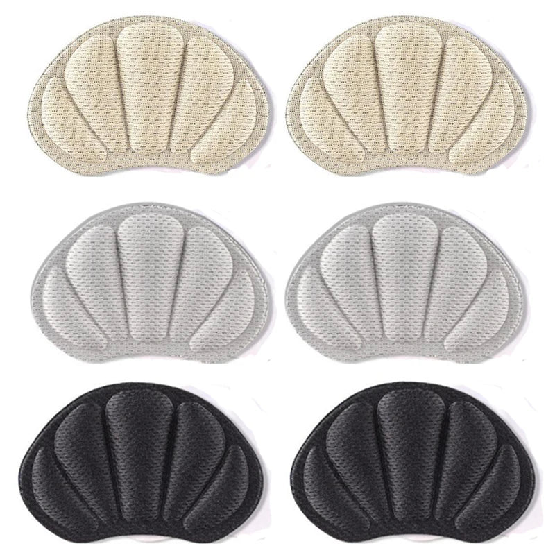3pair/6pcs Insoles Patch Heel Pads for Sport Shoes Back Sticker Adjustable Size Antiwear Feet Pad Cushion Insert Insole Tools