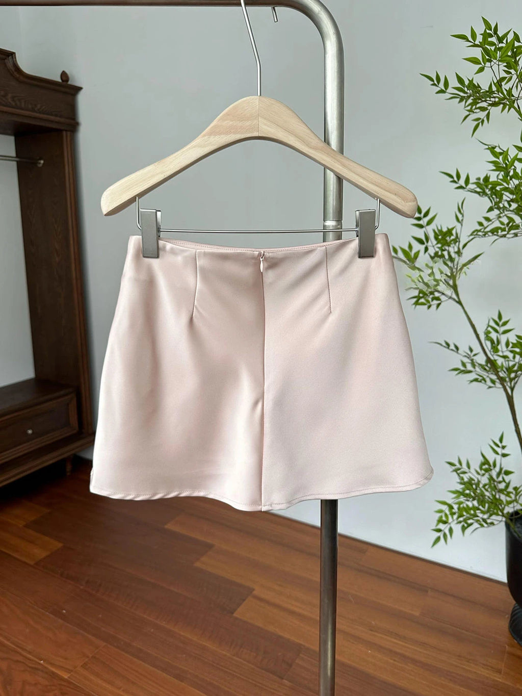 Mini Skirts Bow High Waist Flamingo