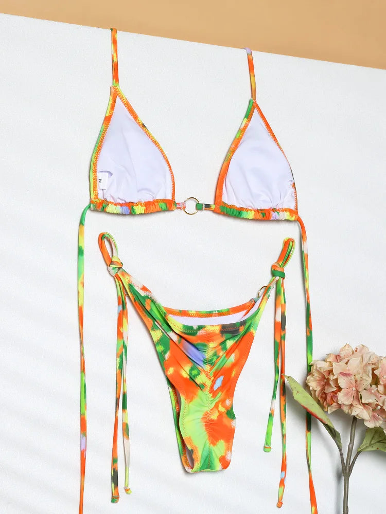 Bikini Tie Dye Set Triangle The Knysa Turaco