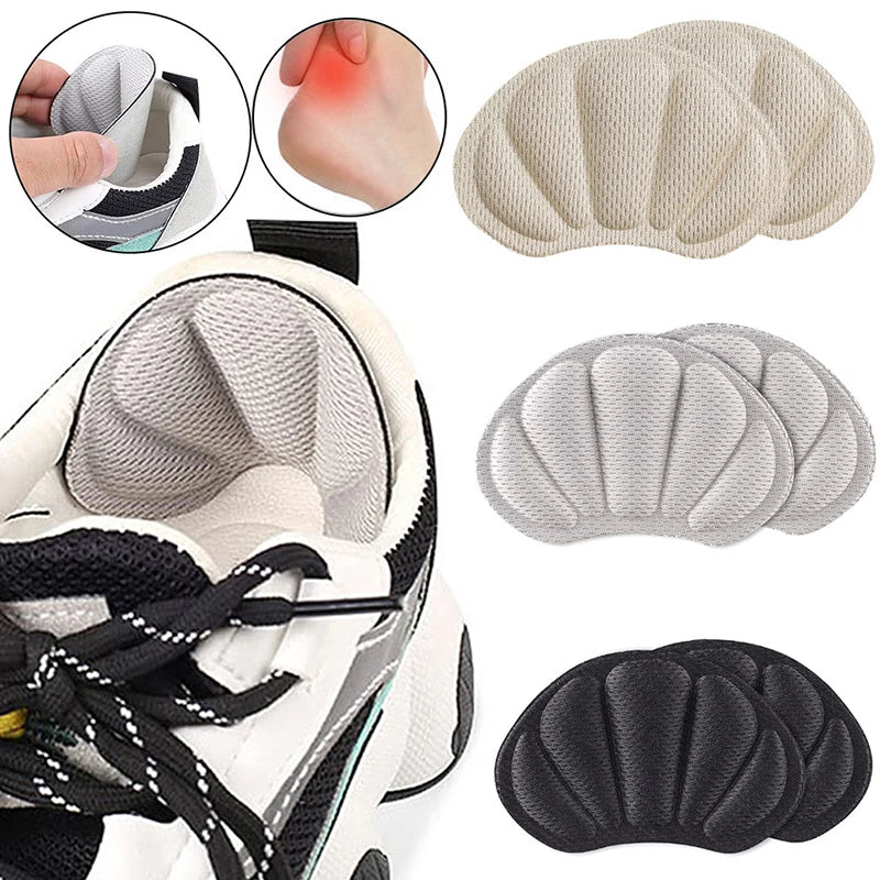 3pair/6pcs Insoles Patch Heel Pads for Sport Shoes Back Sticker Adjustable Size Antiwear Feet Pad Cushion Insert Insole Tools