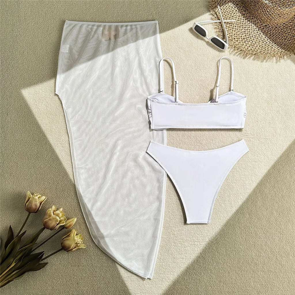 Bikini Swimsuit White Ibis