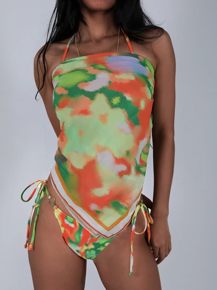 Bikini Tie Dye Set Triangle The Knysa Turaco