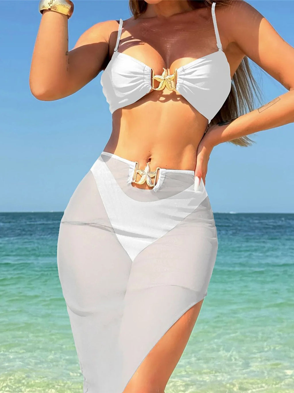 Bikini Swimsuit White Ibis
