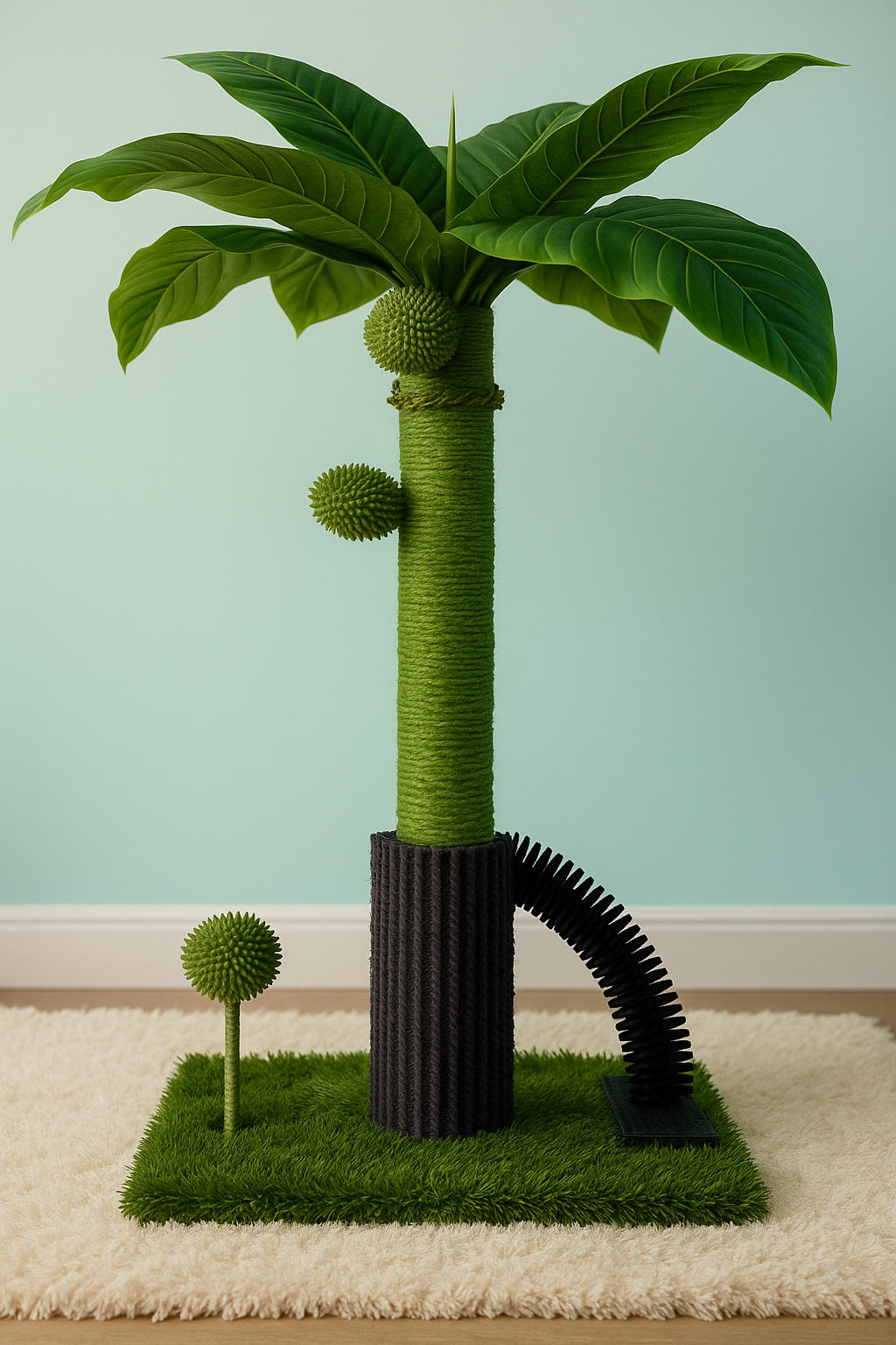 Coconut Tree Cat Climbing Sisal Toy Scratching Post With Massage