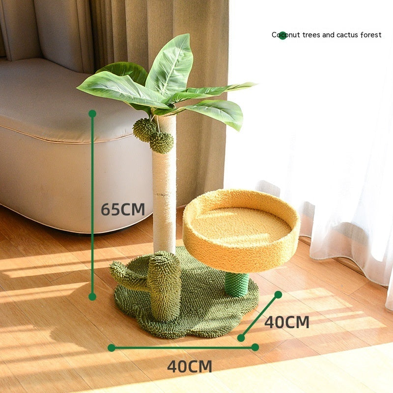 Coconut Tree With Nest Cat Climbing Frame One-piece Toy C1010