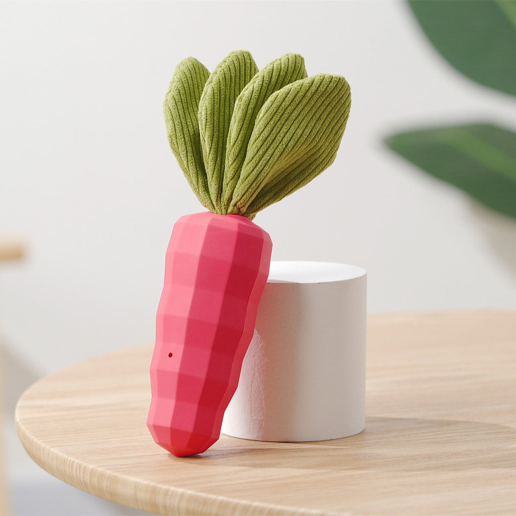 Carrot Pet Bite-resistant Vocal Rubber Toy