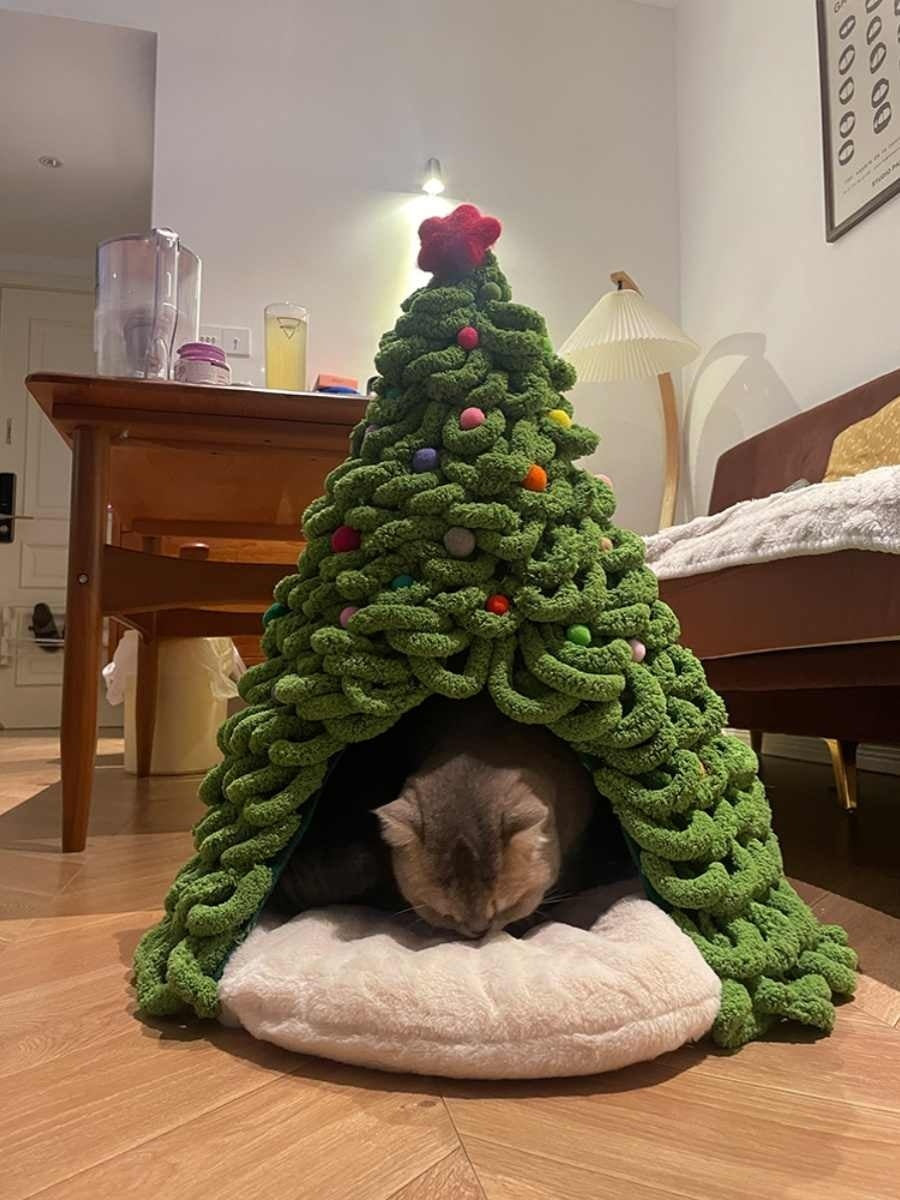 Christmas Tree Material Package Coarse Wool Woven Pet Nest