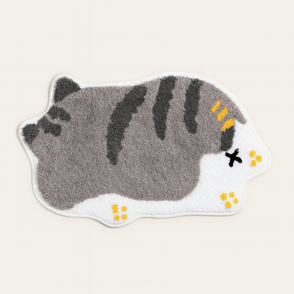 Non-slip Floor Cartoon Cute Pet Cats Carpets Mats Sleeping Warm C1004