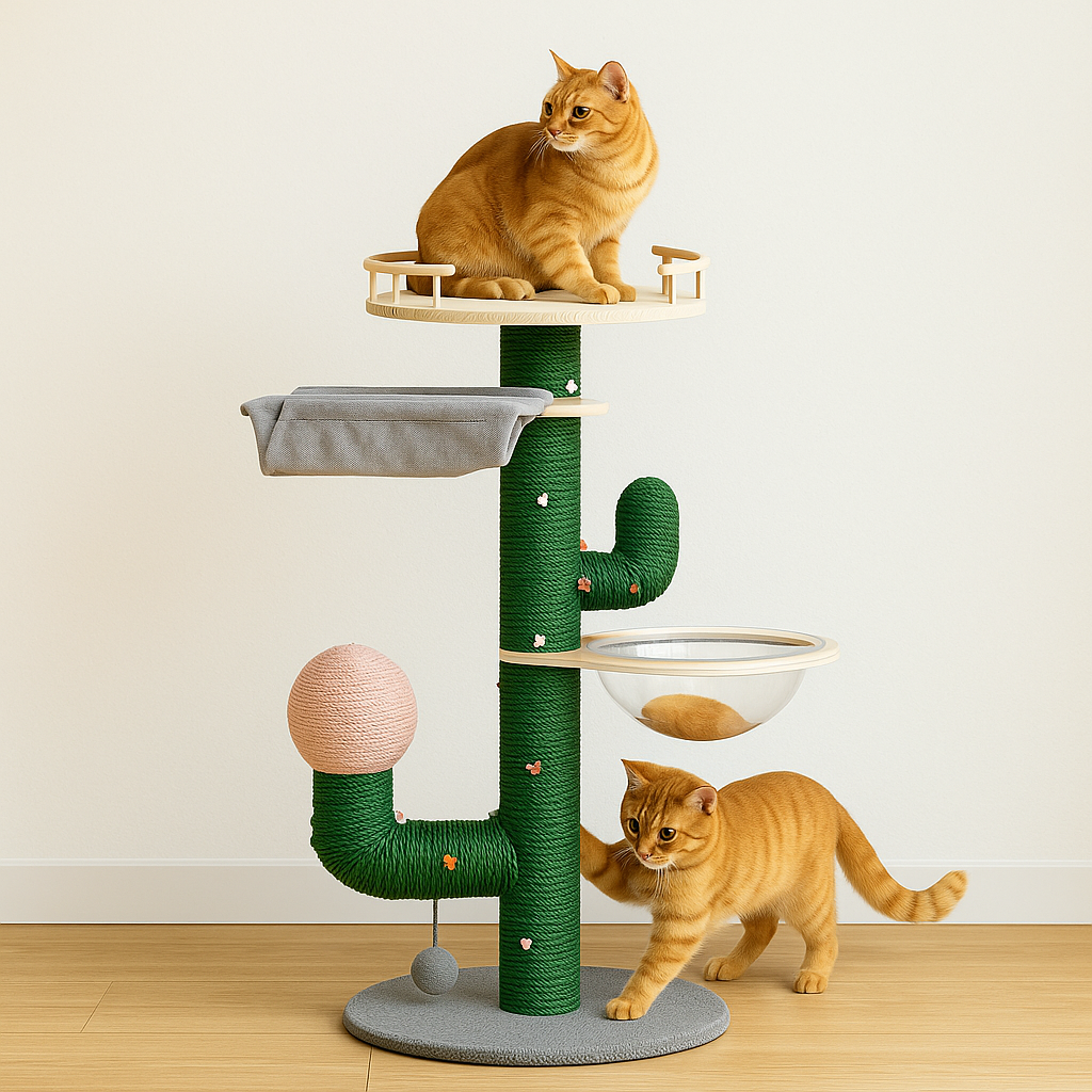 Cactus Cat Climbing Frame Self-made DIY Complete Material Package