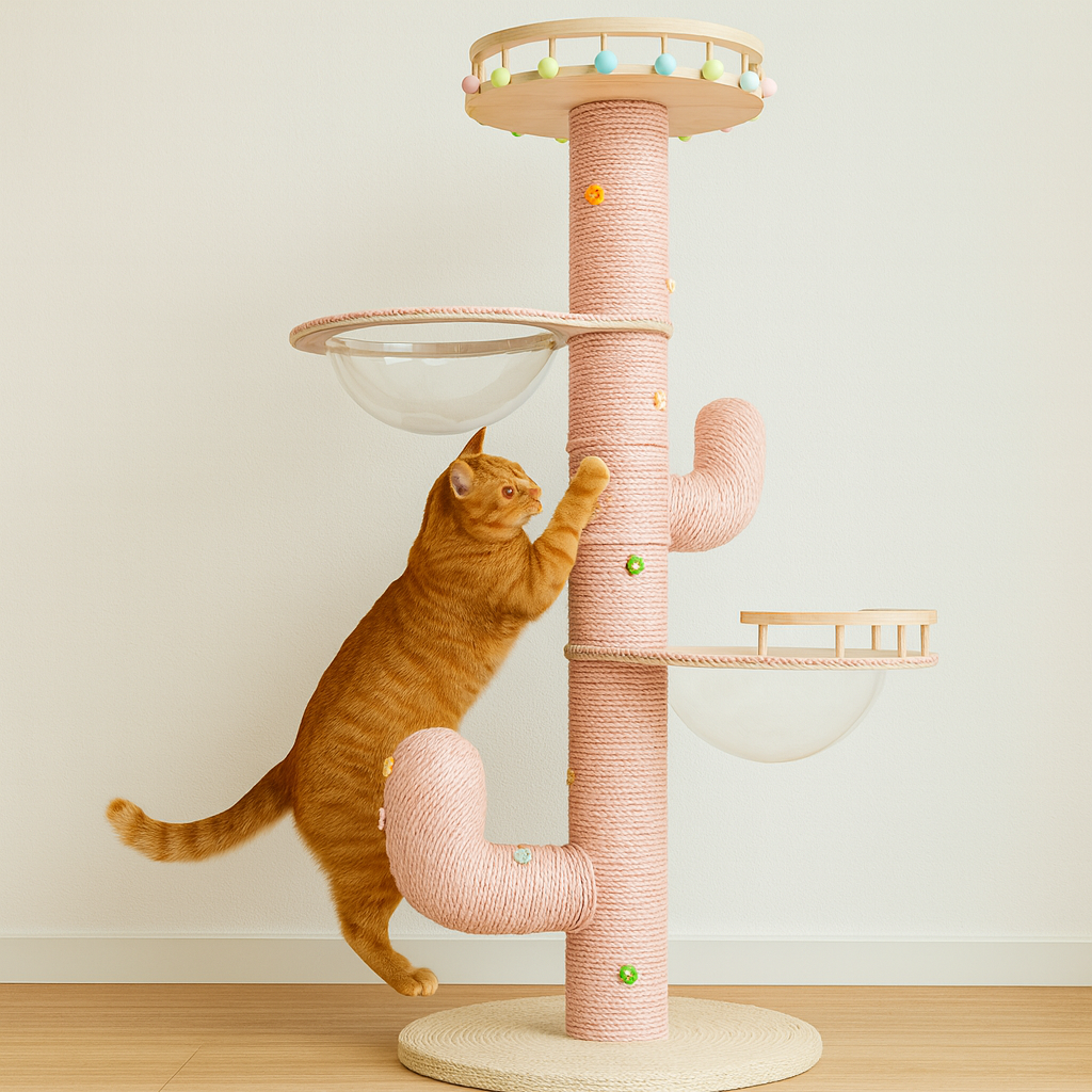 Cactus Cat Climbing Frame Self-made DIY Complete Material Package