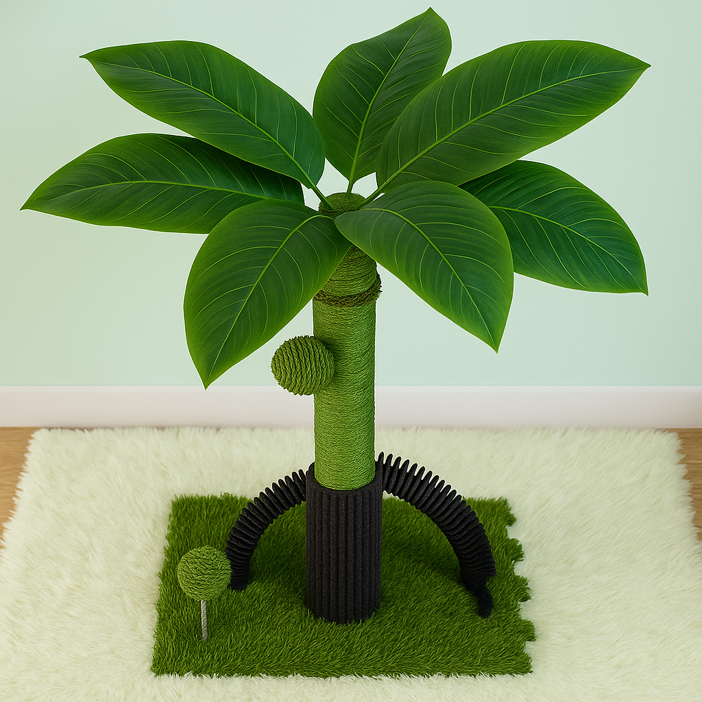 Coconut Tree Cat Climbing Sisal Toy Scratching Post With Massage