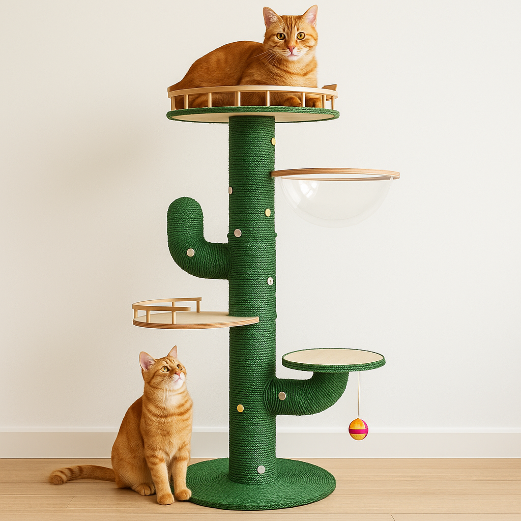 Cactus Cat Climbing Frame Self-made DIY Complete Material Package