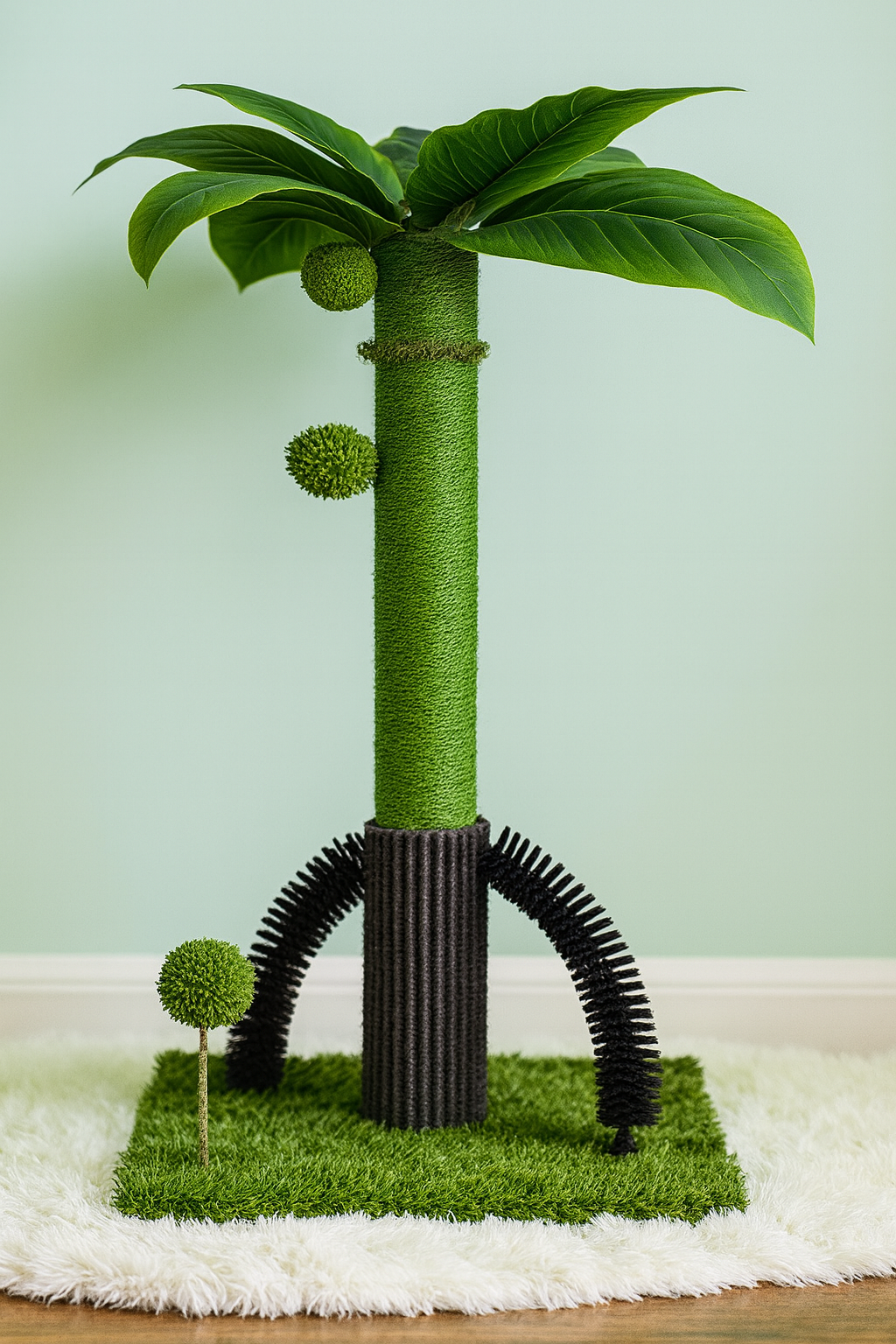 Coconut Tree Cat Climbing Sisal Toy Scratching Post With Massage